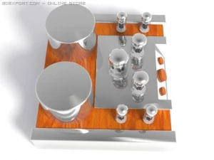 vacuum tube amplifier 02 3D Model