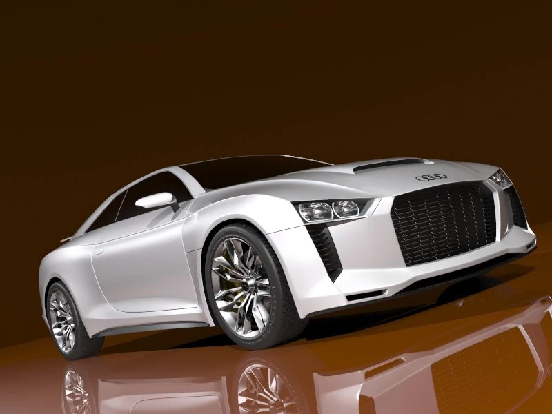 Audi quattro concept 2010 3D Model .c4d .max .obj .3ds .fbx .stl .blend