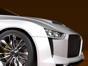 Audi quattro concept 2010 3D Model