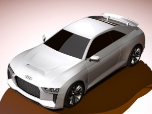 Audi quattro concept 2010 3D-Modell