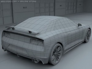 Audi quattro concept 2010 3D-Modell