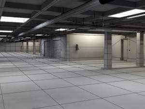 underground parking garage 01 3D Model
