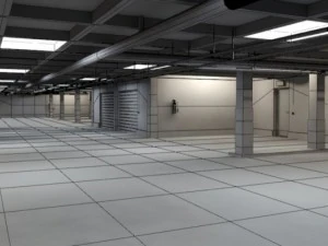 underground parking garage 01 3D Model