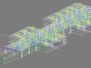 underground parking garage 01 3D Model
