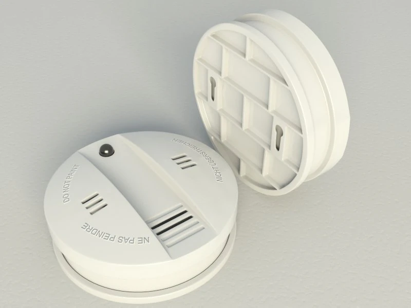 smoke alarm flammex 3D Model .c4d .max .obj .3ds .fbx .stl .blend