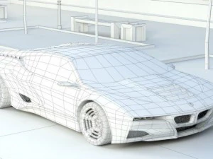 Concept car m1 hommage 3D Model