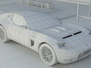 ford shelby gr1 3D मॉडल