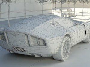 ford shelby gr1 3D मॉडल