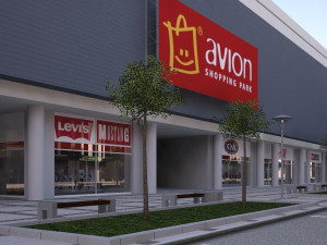 Shopping street - boulevard 3D Model