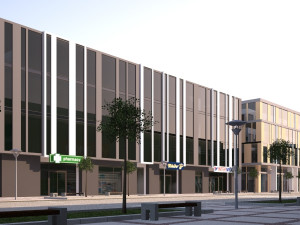 Shopping street - boulevard 3D Model