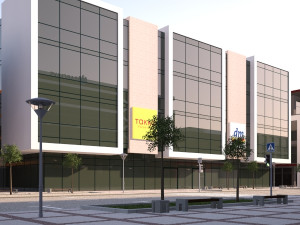 Shopping street - boulevard 3D Model