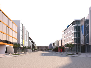Shopping street - boulevard 3D Model