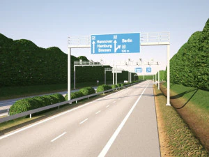 Betegelbare snelweg 01 3D Model