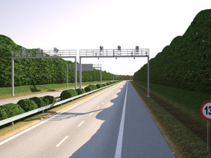 Tileable highway 01 Modelo 3D