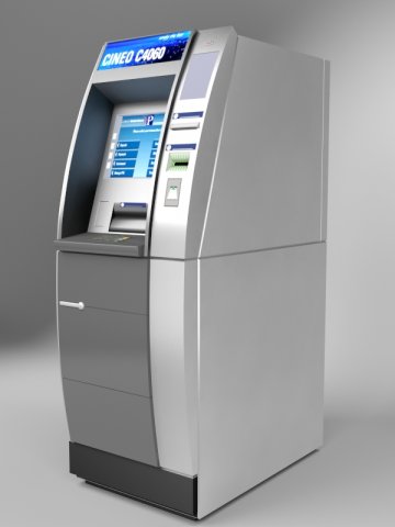 ATM Machine Wincor Nixdorf Cineo Modelo 3D .c4d .max .obj .3ds .fbx .stl .blend 