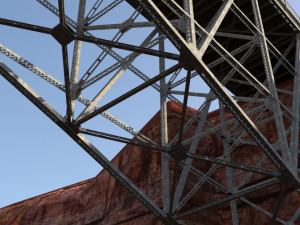 Arched bridge 02 3D Model