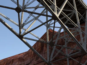 Arched bridge 02 3D Model