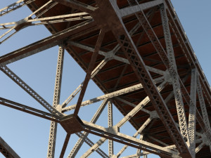 Arched bridge 02 3D Model