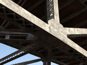Arched bridge 02 3D Model