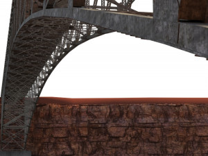 Arched bridge 02 3D Model