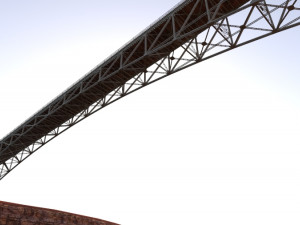 Arched bridge 02 3D Model