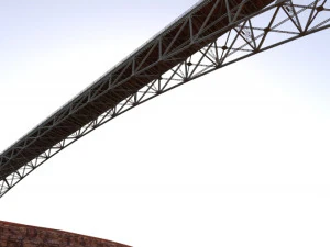Arched bridge 02 3D Model