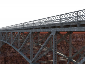 Arched bridge 02 3D Model