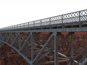 Arched bridge 02 3D Model