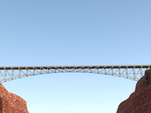 Arched bridge 02 3D Model