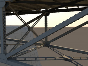 Arched bridge 02 3D Model