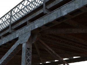 Arched bridge 02 3D Model