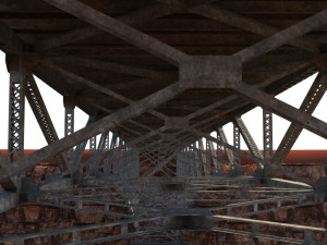 Arched bridge 02 3D Model