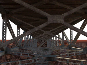 Arched bridge 02 3D Model