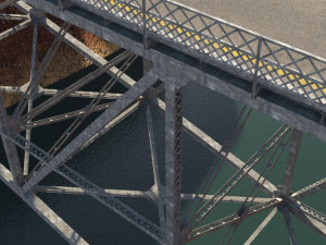 Arched bridge 02 3D Model