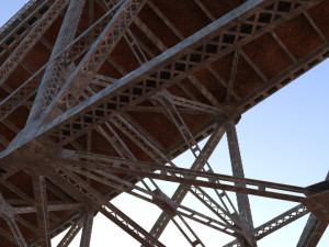 Arched bridge 02 3D Model