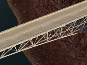 Arched bridge 02 3D Model