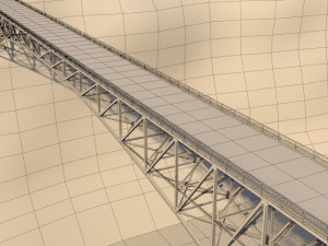 Arched bridge 02 3D Model