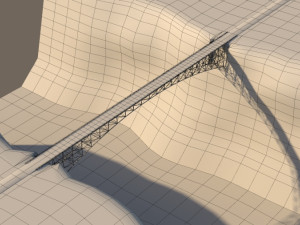 Arched bridge 02 3D Model