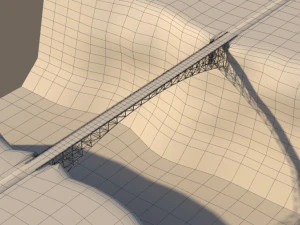 Arched bridge 02 3D Model