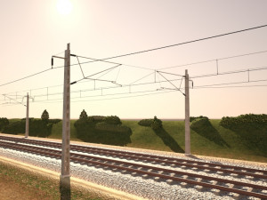 Tileable railway 3D Model