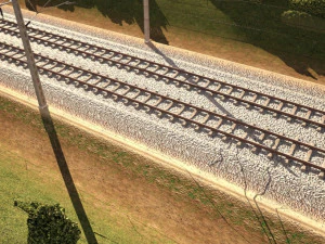 Tileable railway 3D Model