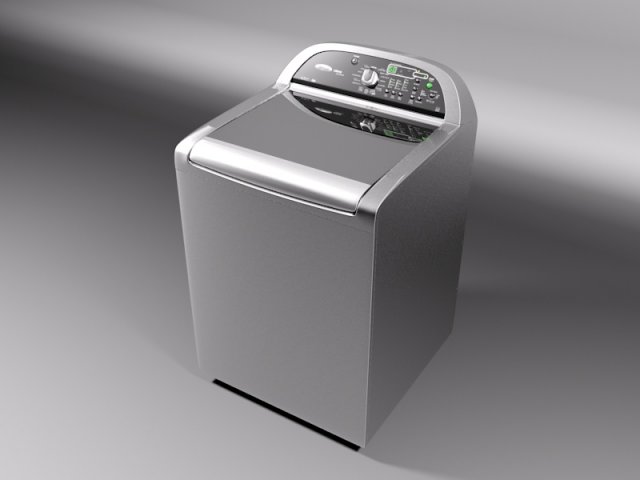 whirlpool cabrio platinum top load 3D Model .c4d .max .obj .3ds .fbx .stl .blend 