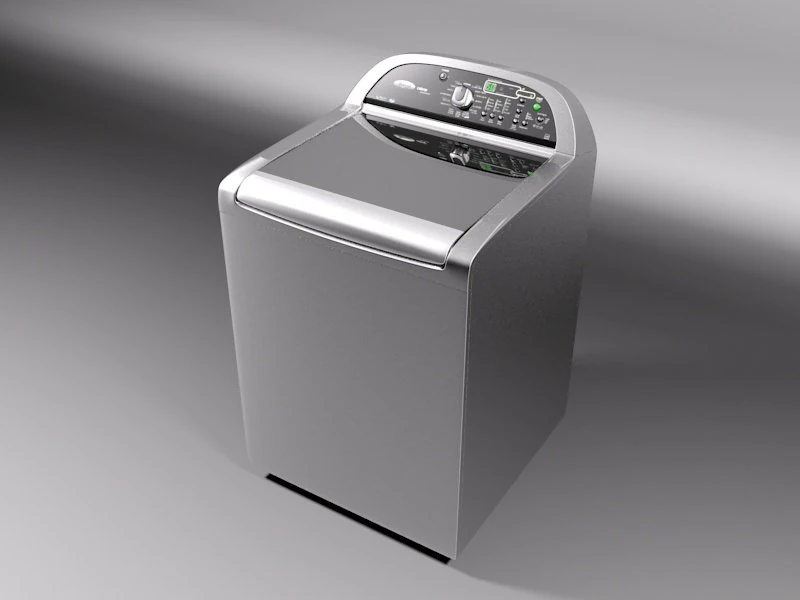 Whirlpool Cabrio Platinum con carico dall'alto Modello 3D .c4d .max .obj .3ds .fbx .stl .blend