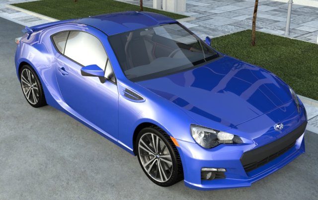 subaru brz sti Modello 3D .c4d .max .obj .3ds .fbx .stl .blend 