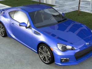 subaru brz sti 3D Model