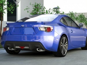 subaru brz sti Modello 3D