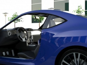 subaru brz sti Modello 3D