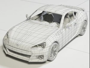 subaru brz sti 3D Model
