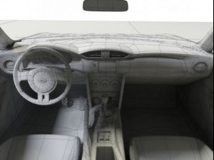 subaru brz sti Modello 3D