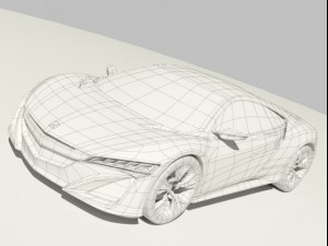 honda acura nsx 2012 Model 3D
